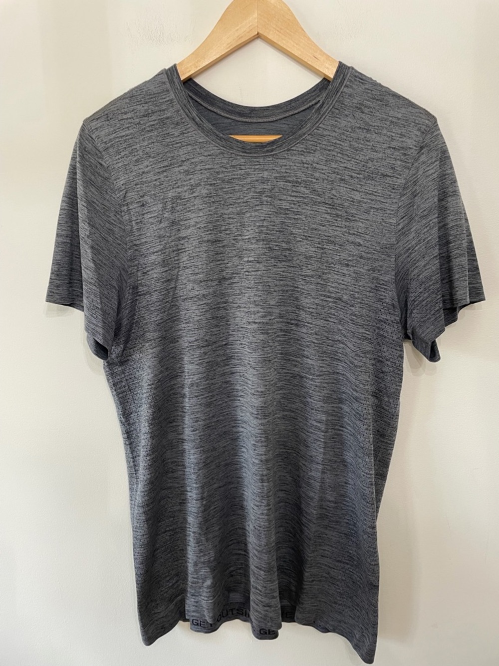 Lululemon Metal Vent Tech Short Sleeve Shirt Performance Tee Grey Men’s Sz M